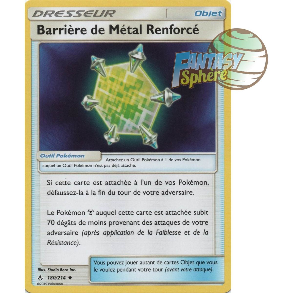 Item Reinforced Metal Barrier - Uncommon 180/214 - Sun and Moon 10 Infallible Alliance