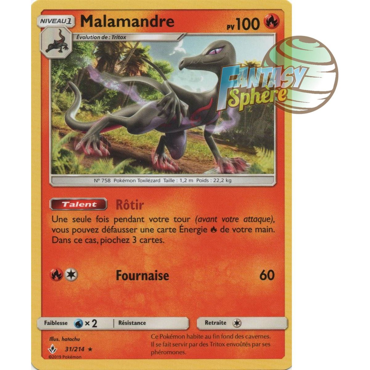 Item Malamander - Rare 31/214 - Sun and Moon 10 Infallible Alliance