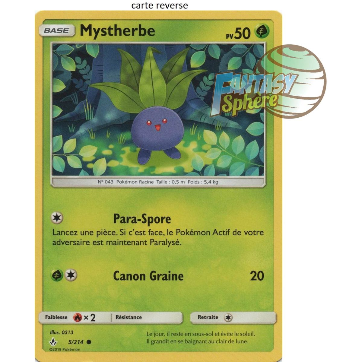 Item Mystherbe - Reverse 5/214 - Sun and Moon 10 Infallible Alliance