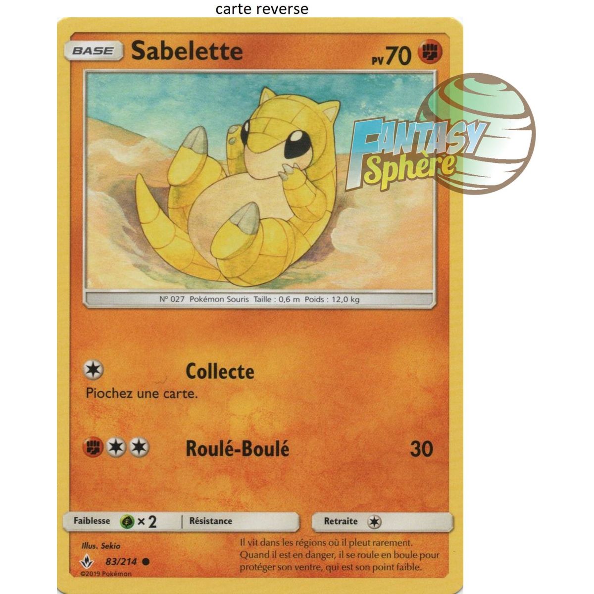 Item Sabelette - Reverse 83/214 - Sun and Moon 10 Infallible Alliance