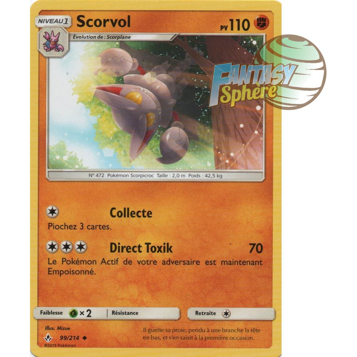Scorvol - Uncommon 99/214 - Sun and Moon 10 Infallible Alliance