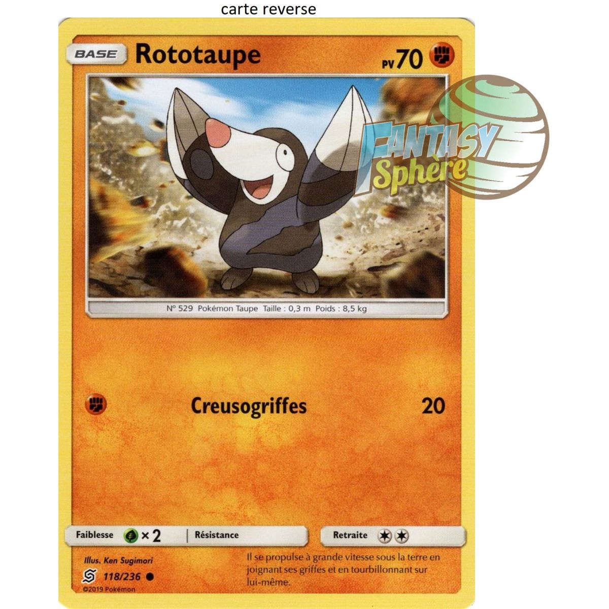 Item Rototaupe - Reverse 118/236 - Sun and Moon 11 Harmony of Spirits