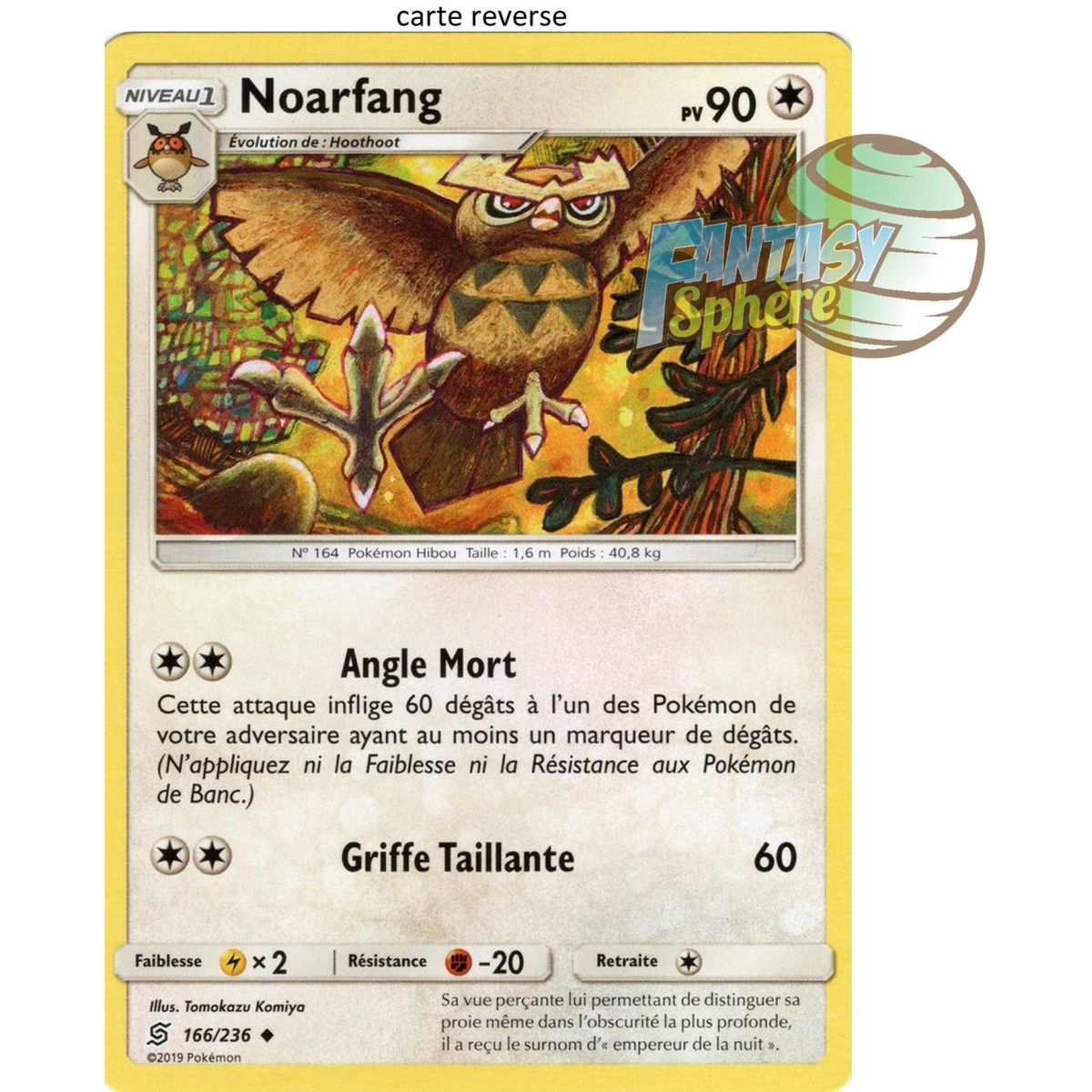 Item Noarfang - Reverse 166/236 - Sun and Moon 11 Harmony of Spirits