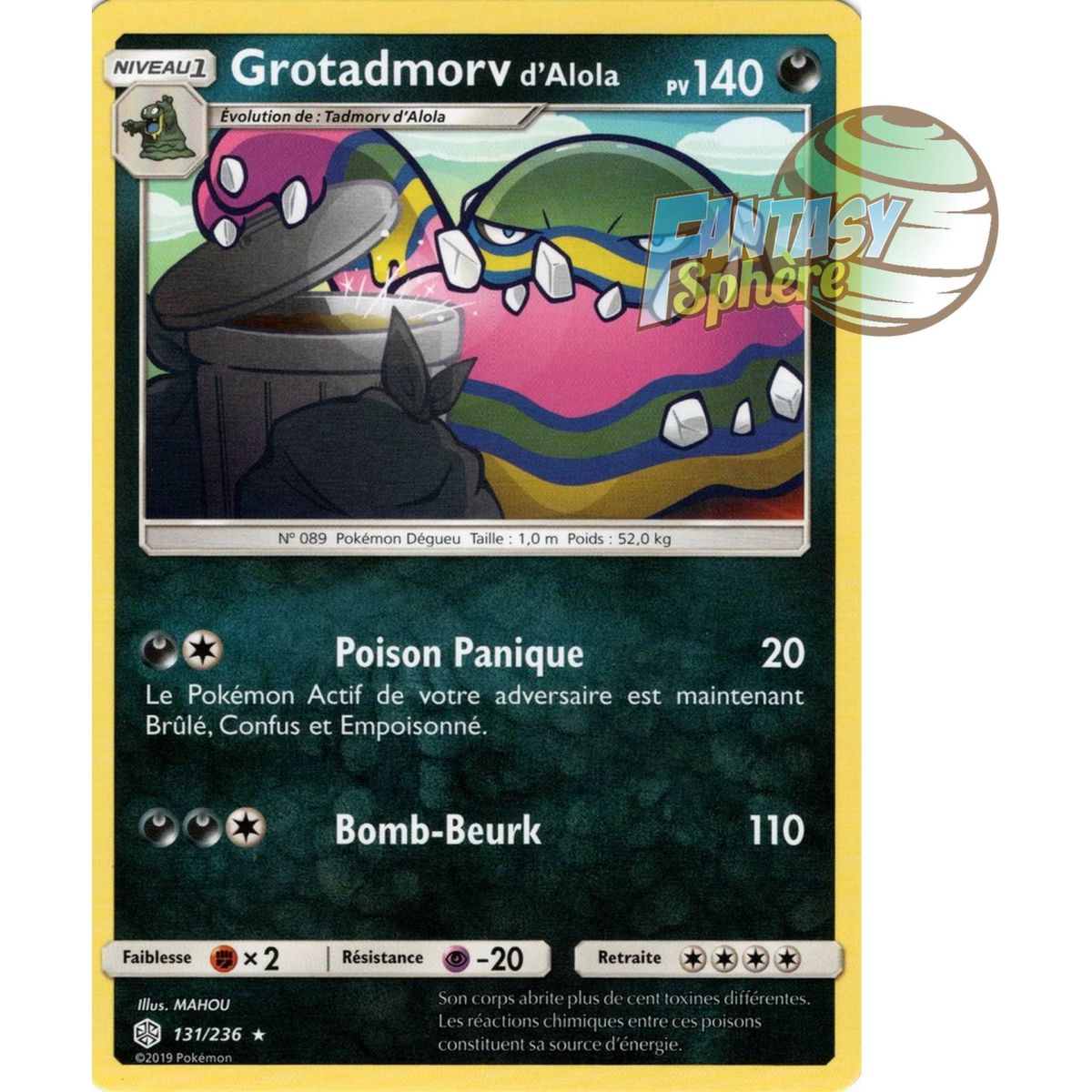 Item Alolan Grotadmorv - Rare 131/236 - Sun and Moon 12 Cosmic Eclipse