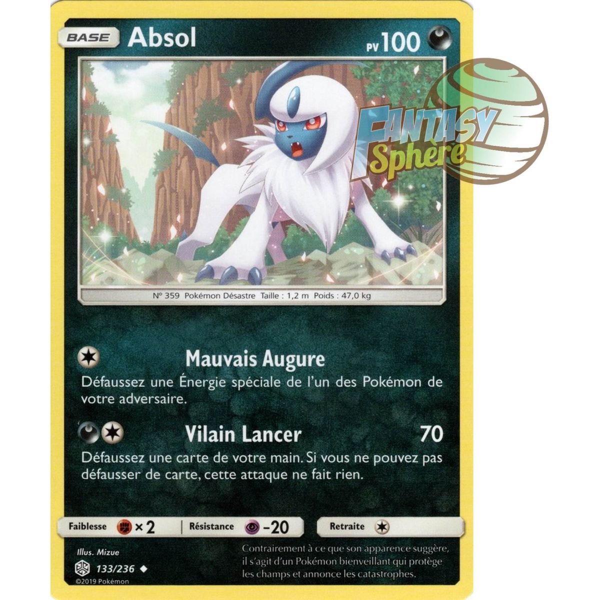 Item Absol - Uncommon 133/236 - Sun and Moon 12 Cosmic Eclipse