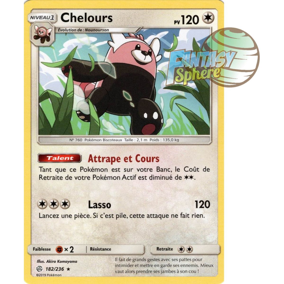 Chelours - Rare 182/236 - Sun and Moon 12 Cosmic Eclipse