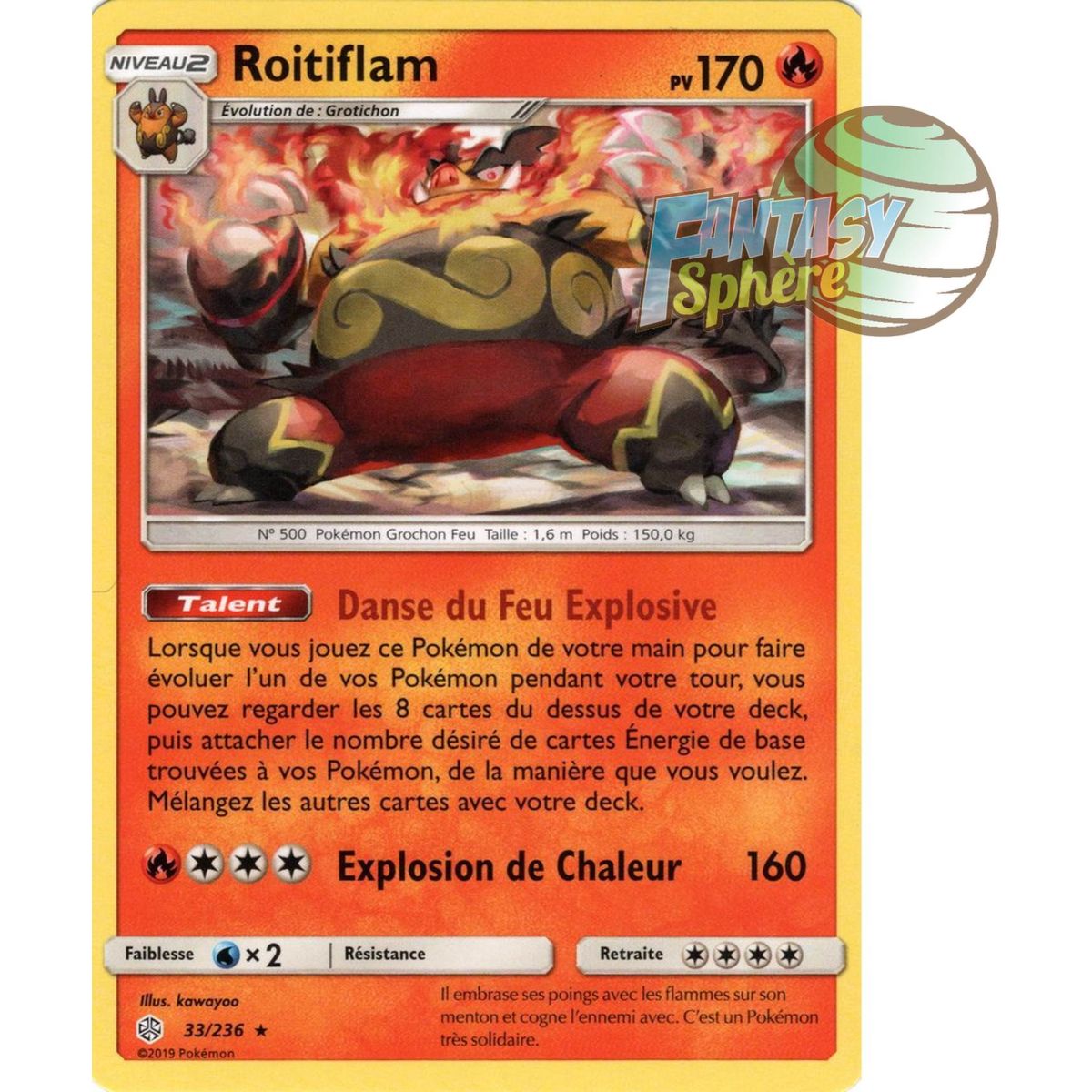 Item Roitiflam - Rare 33/236 - Sun and Moon 12 Cosmic Eclipse