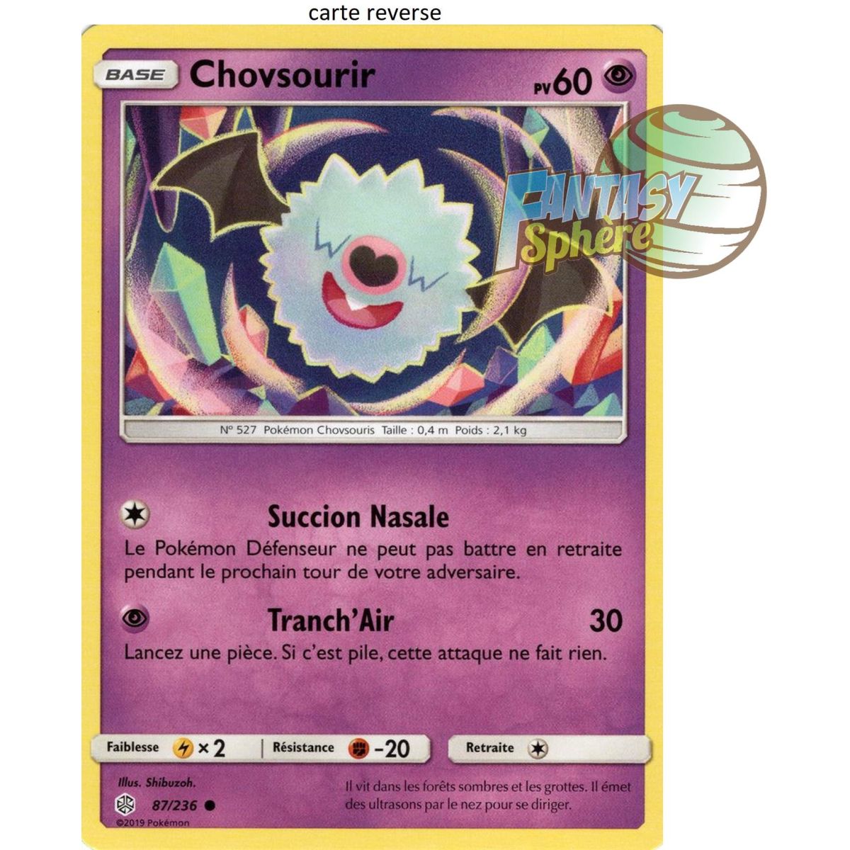 Item Chovsourir - Reverse 87/236 - Sun and Moon 12 Cosmic Eclipse