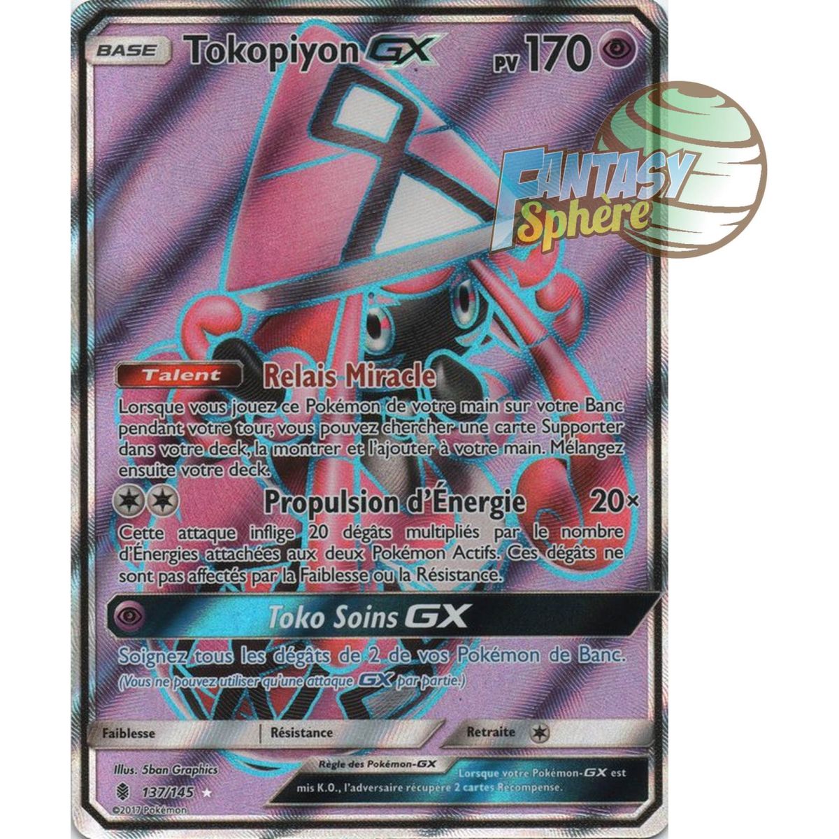 Tokopiyon GX - Full Art Ultra Rare 137/145 - Sun and Moon 2 Ascendant Guardians