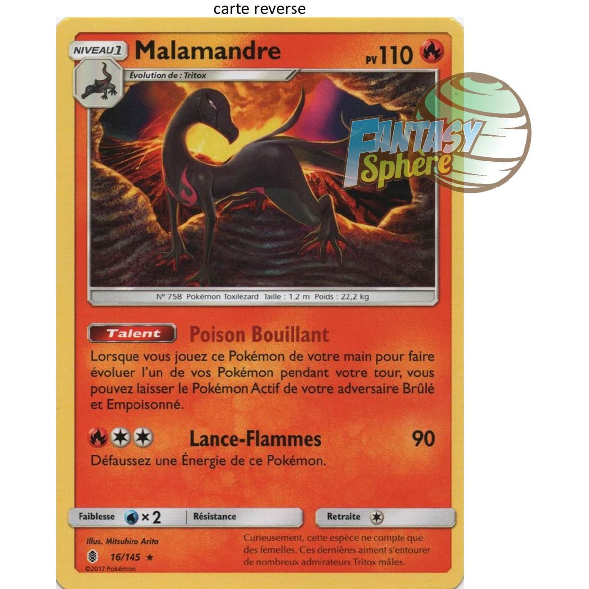 Item Malamander - Reverse 16/145 - Sun and Moon 2 Ascendant Guardians