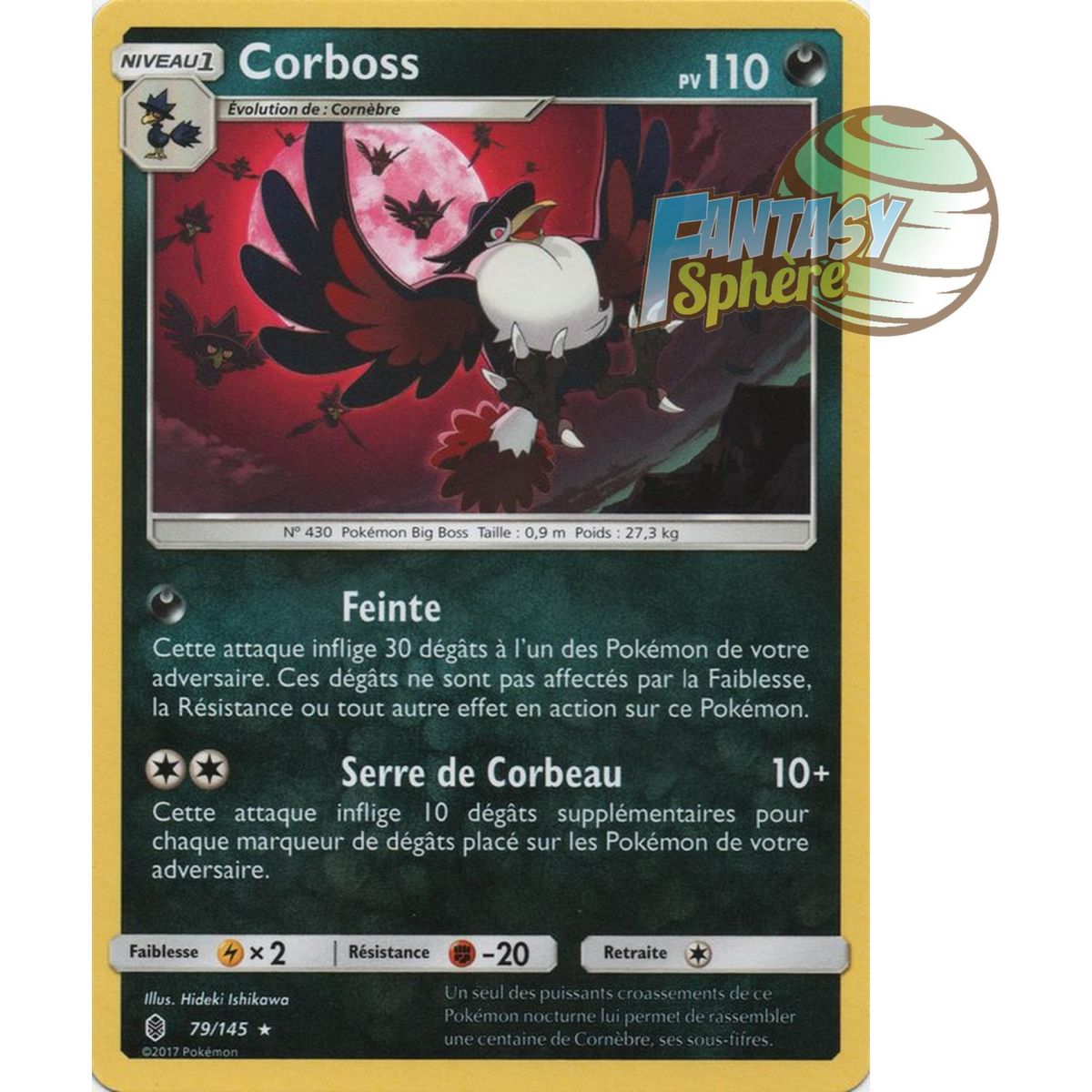 Corboss - Rare 79/145 - Sun and Moon 2 Ascendant Guardians