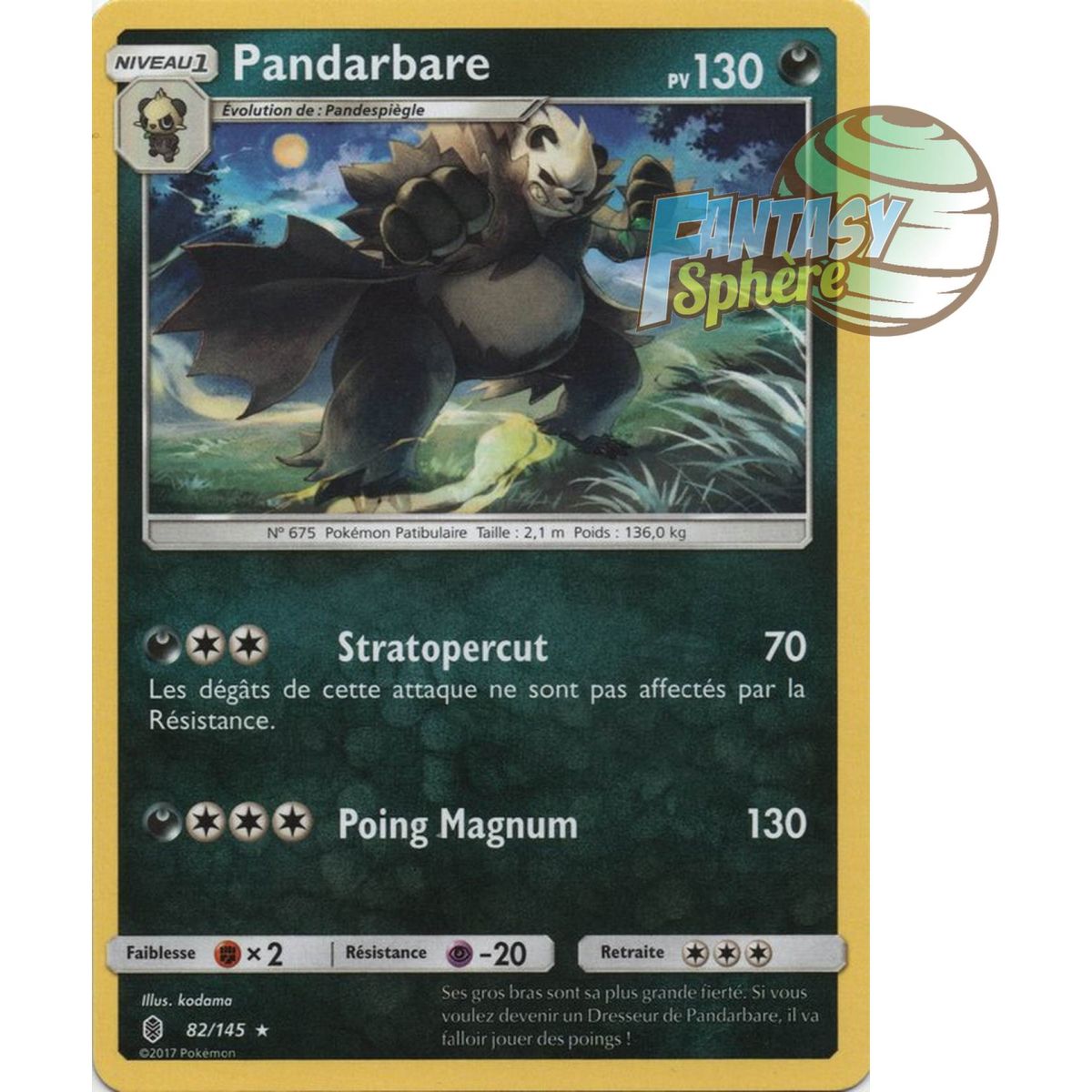 Item Pandarbare - Rare 82/145 - Sun and Moon 2 Ascendant Guardians