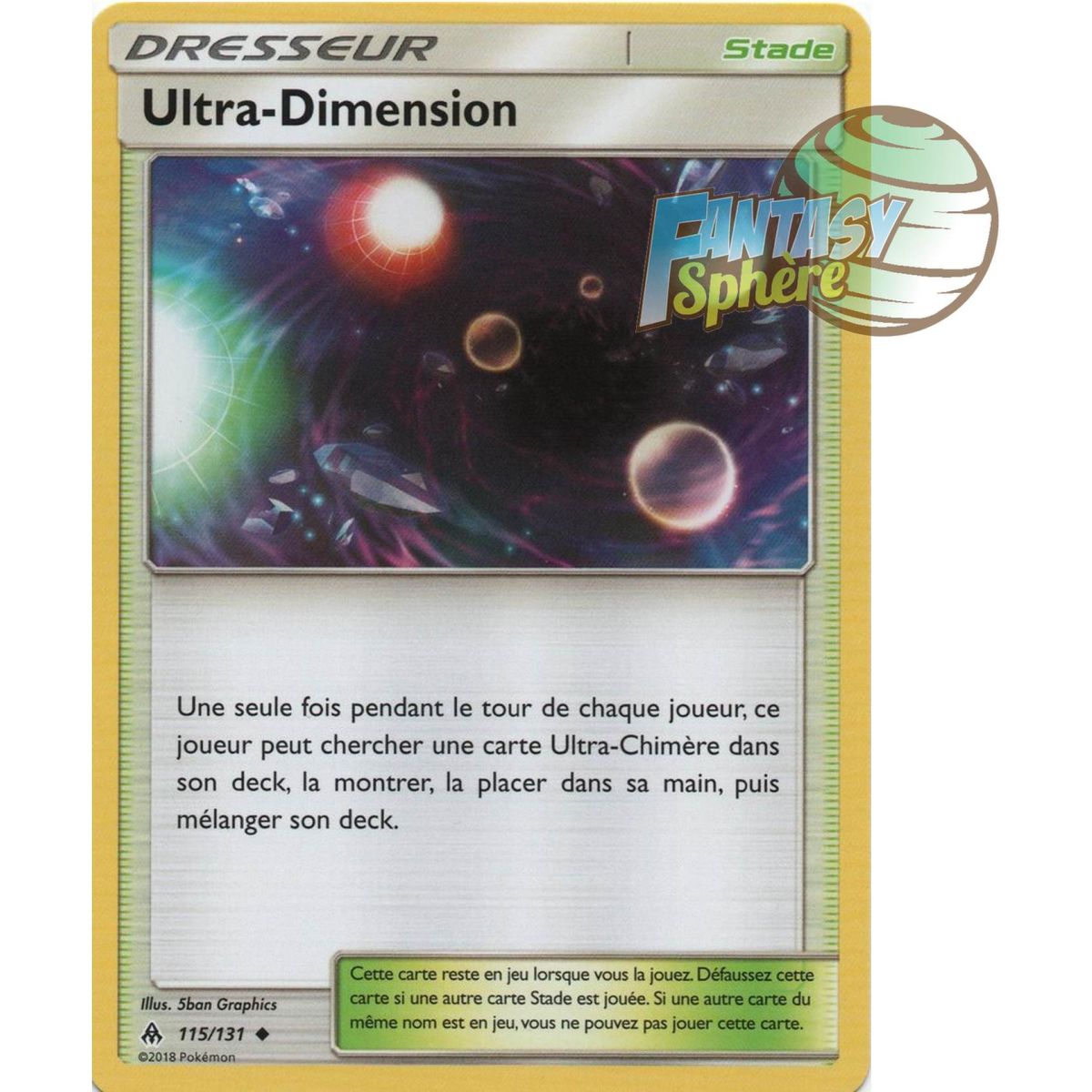 Ultra-Dimension - Uncommon 115/131 - Sun and Moon 6 Forbidden Light