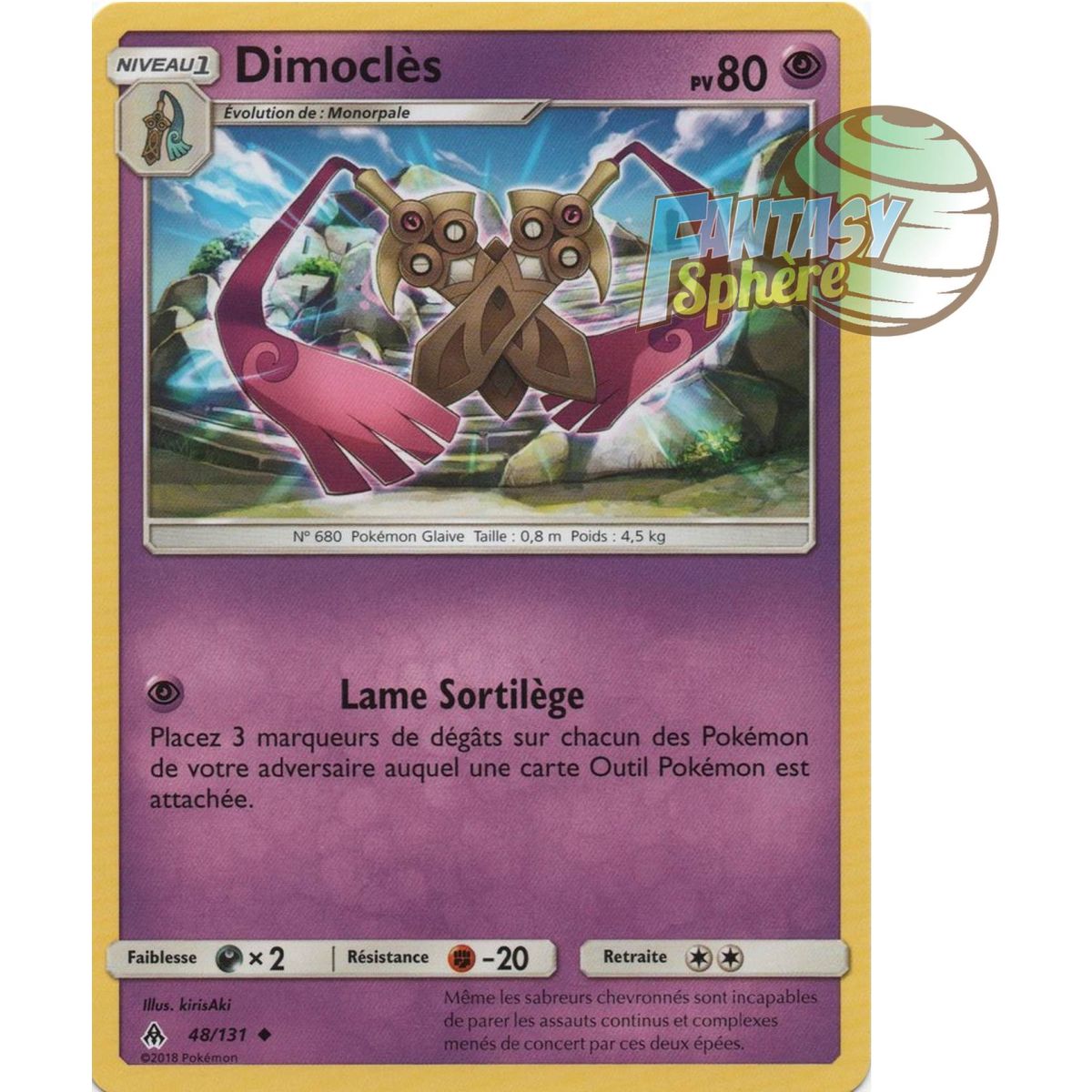 Item Dimocles - Uncommon 48/131 - Sun and Moon 6 Forbidden Light