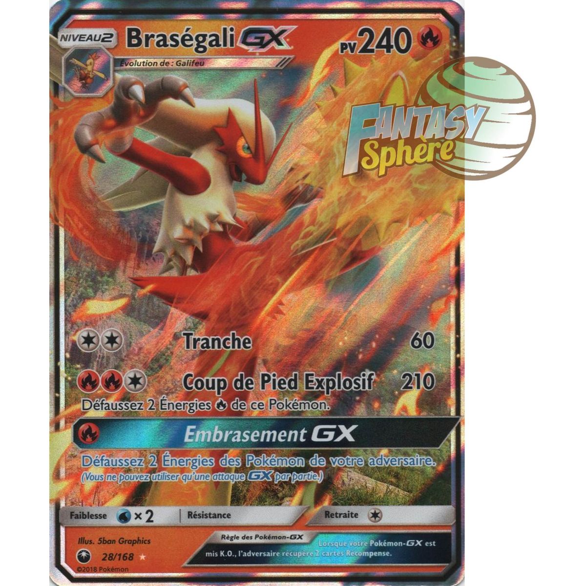 Blaziken GX - Ultra Rare 28/168 - Sun and Moon 7 Celestial Storm