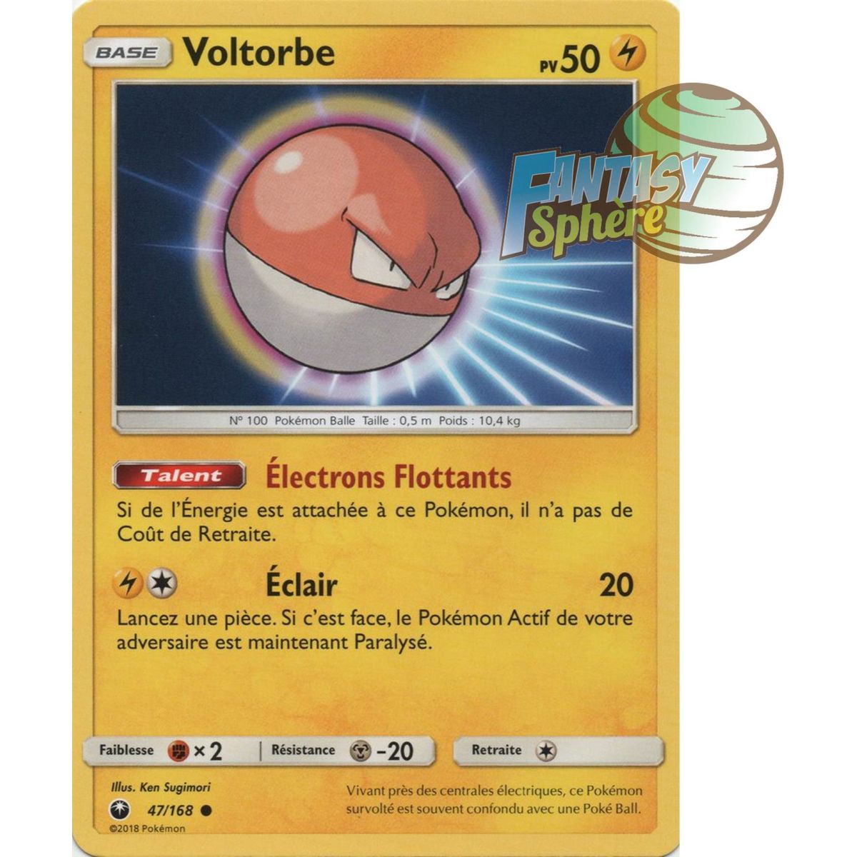 Voltorbe - Commune 47/168 - Sun and Moon 7 Celestial Storm