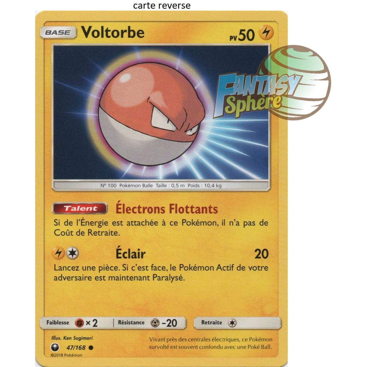 Voltorb - Reverse 47/168 - Sun and Moon 7 Celestial Storm