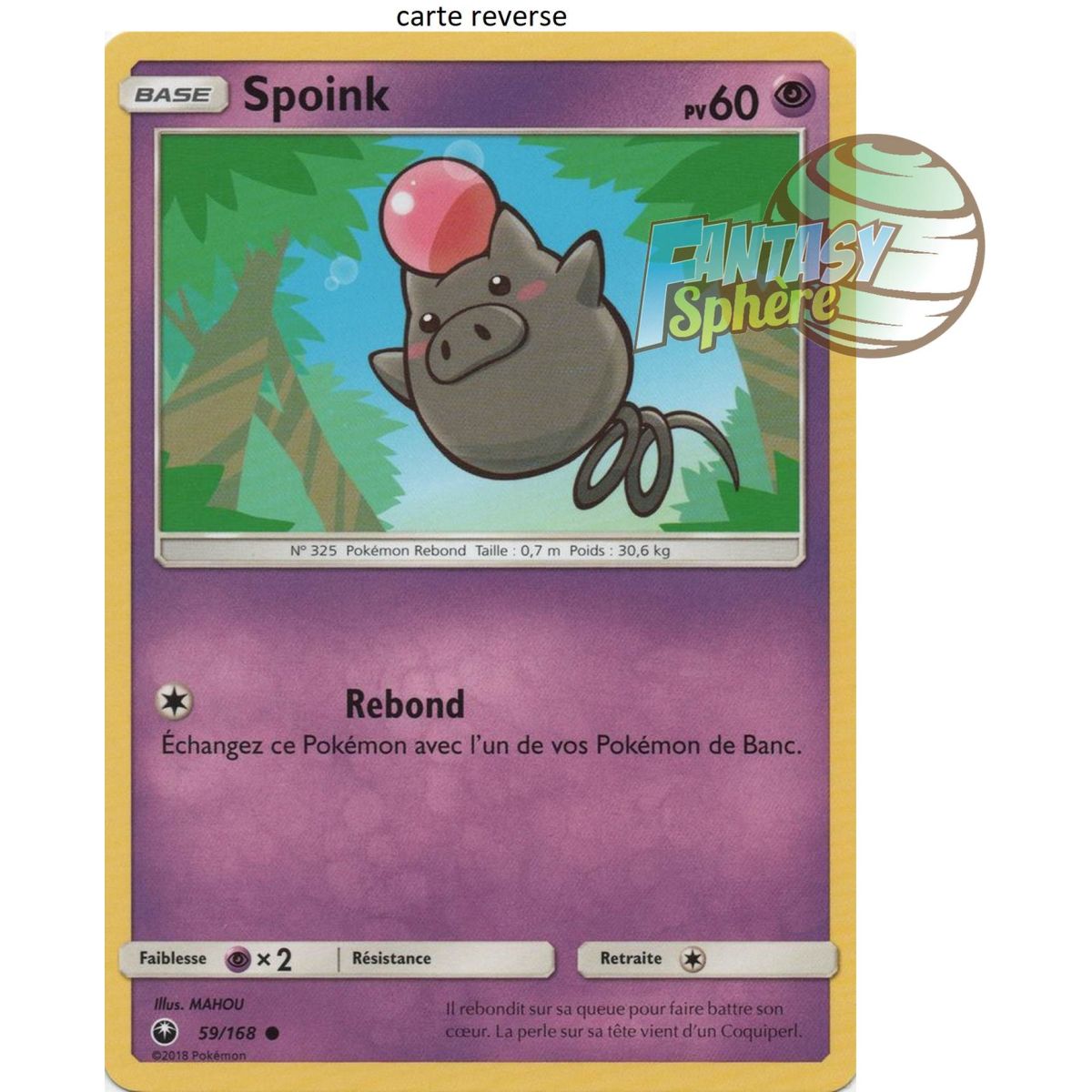 Item Spoink - Reverse 59/168 - Sun and Moon 7 Celestial Storm