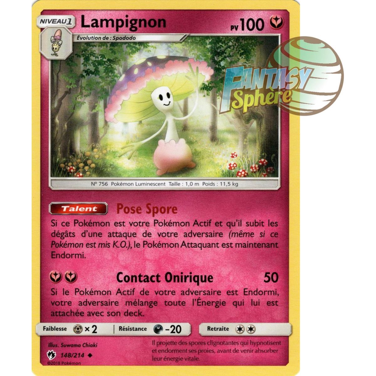 Lampignon - Uncommon 148/214 - Sun and Moon 8 Lost Thunder