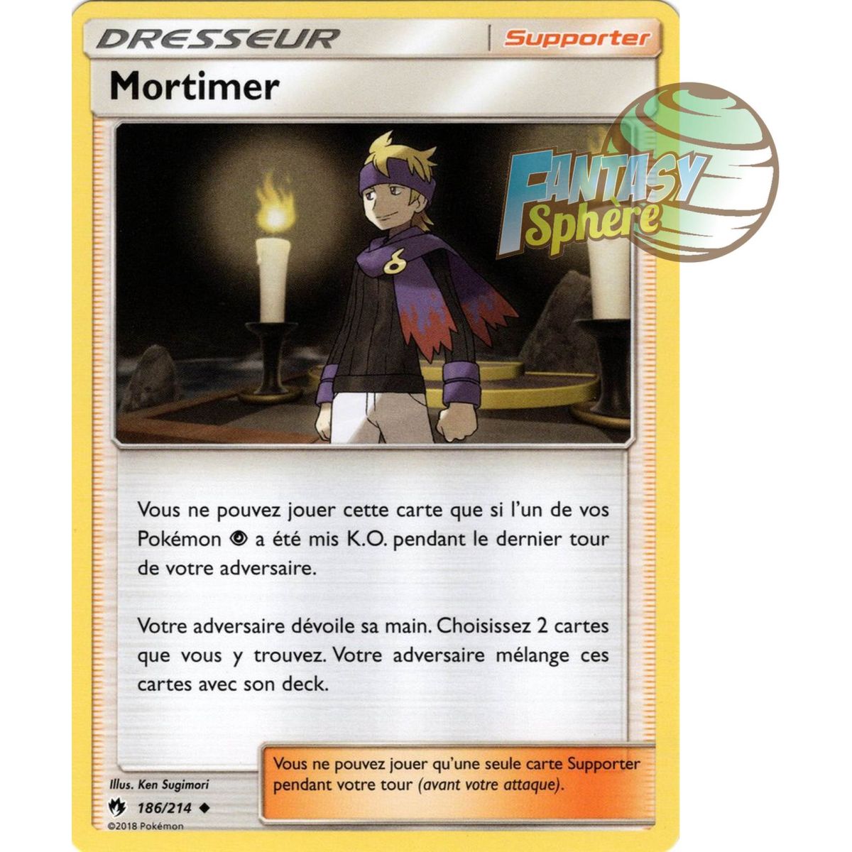 Item Mortimer - Uncommon 186/214 - Sun and Moon 8 Lost Thunder