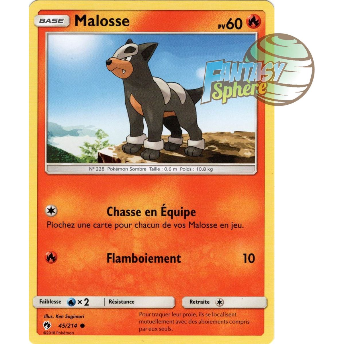 Item Malosse - Commune 45/214 - Sun and Moon 8 Lost Thunder