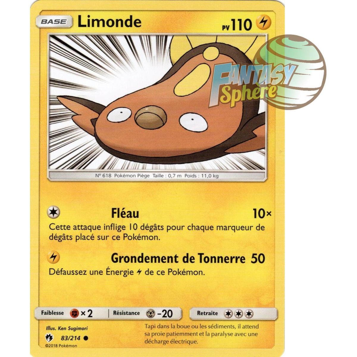 Item Limonde - Commune 83/214 - Sun and Moon 8 Lost Thunder
