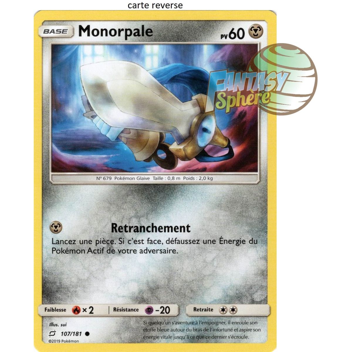 Item Monorpale - Reverse 107/181 - Sun and Moon 9 Shock Duo