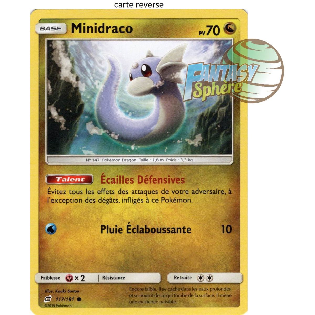 Item Minidraco - Reverse 117/181 - Sun and Moon 9 Shock Duo