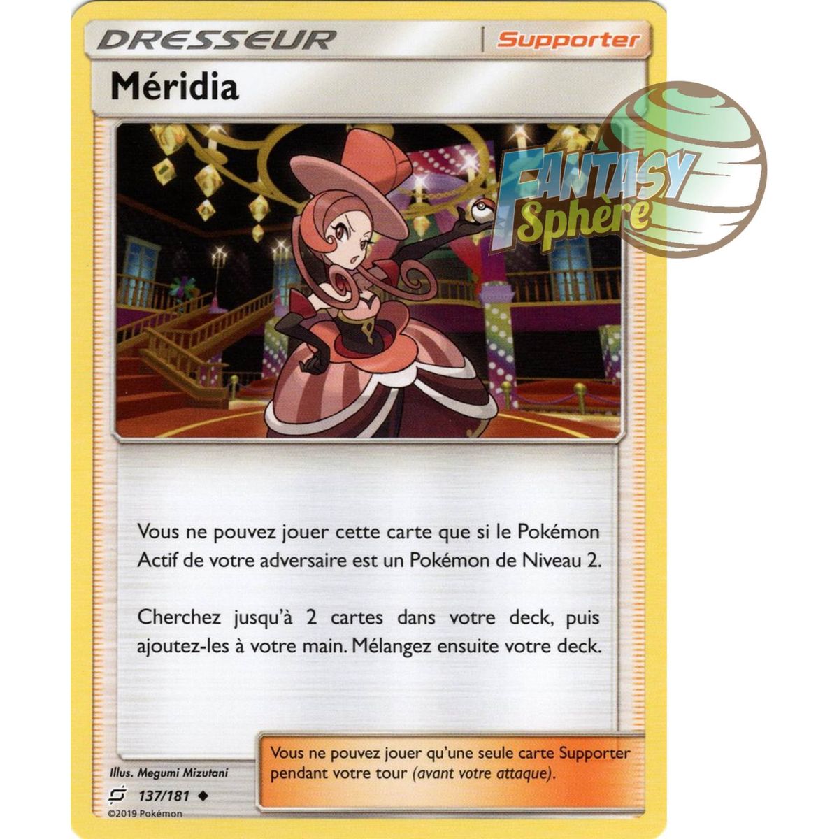 Méridia - Uncommon 137/181 - Sun and Moon 9 Shock Duo