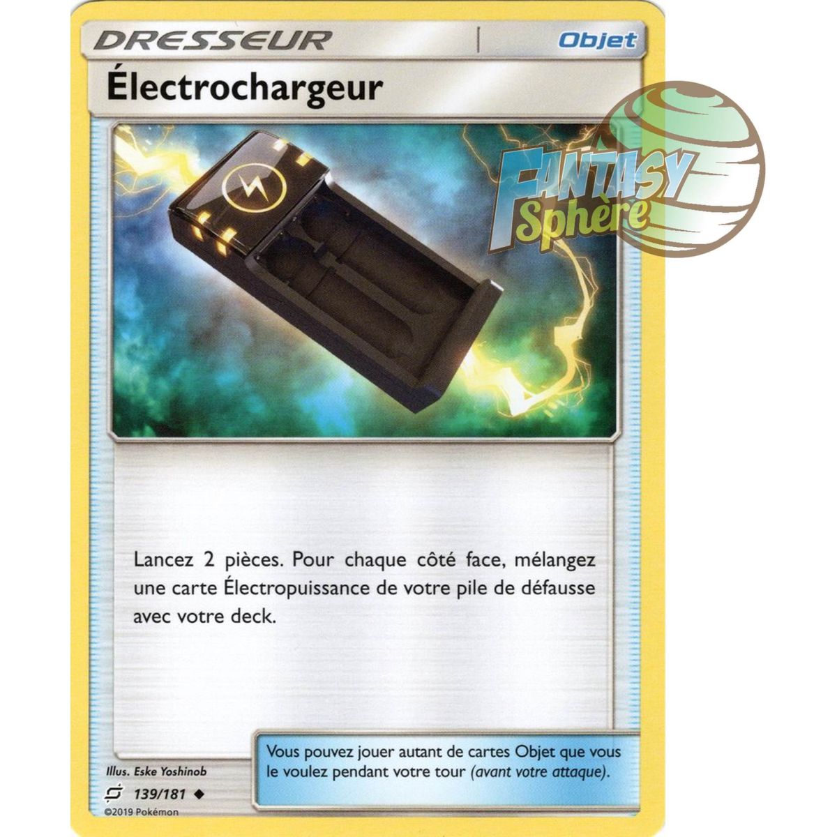 Item Electrocharger - Uncommon 139/181 - Sun and Moon 9 Shock Duo