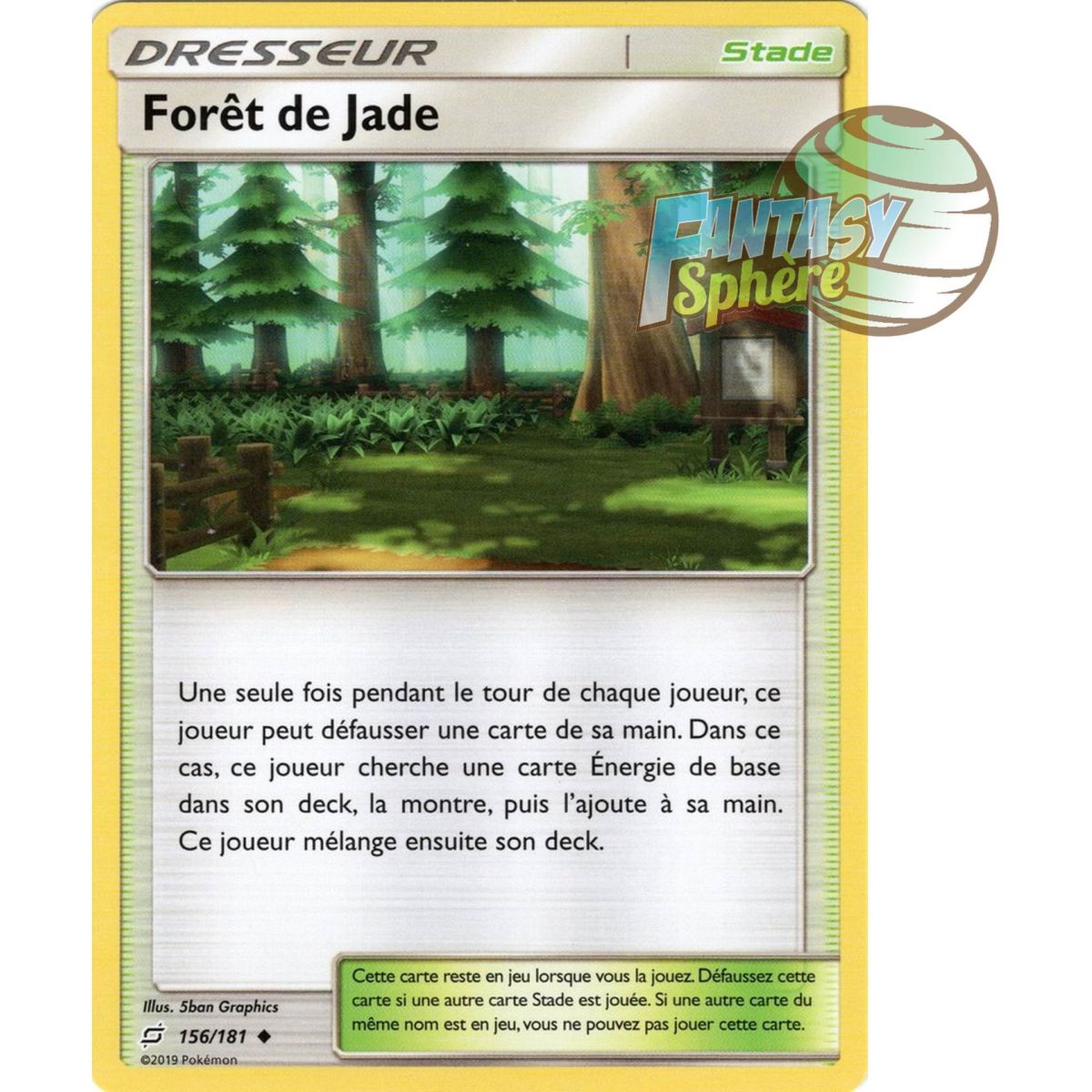 Item Jade Forest - Uncommon 156/181 - Sun and Moon 9 Shock Duo