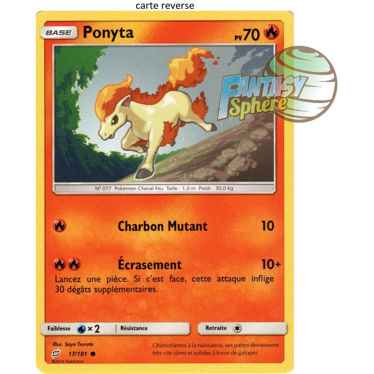 Item Ponyta - Reverse 17/181 - Sun and Moon 9 Shock Duo