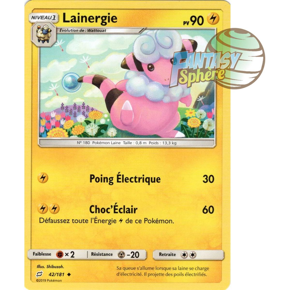 Item Lainergie - Uncommon 42/181 - Sun and Moon 9 Shock Duo