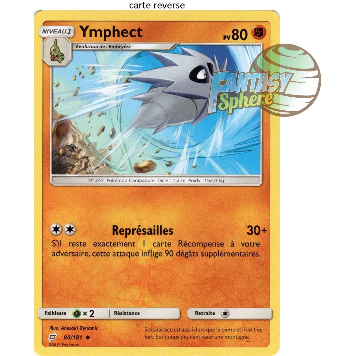 Item Ymphect - Reverse 80/181 - Sun and Moon 9 Shock Duo