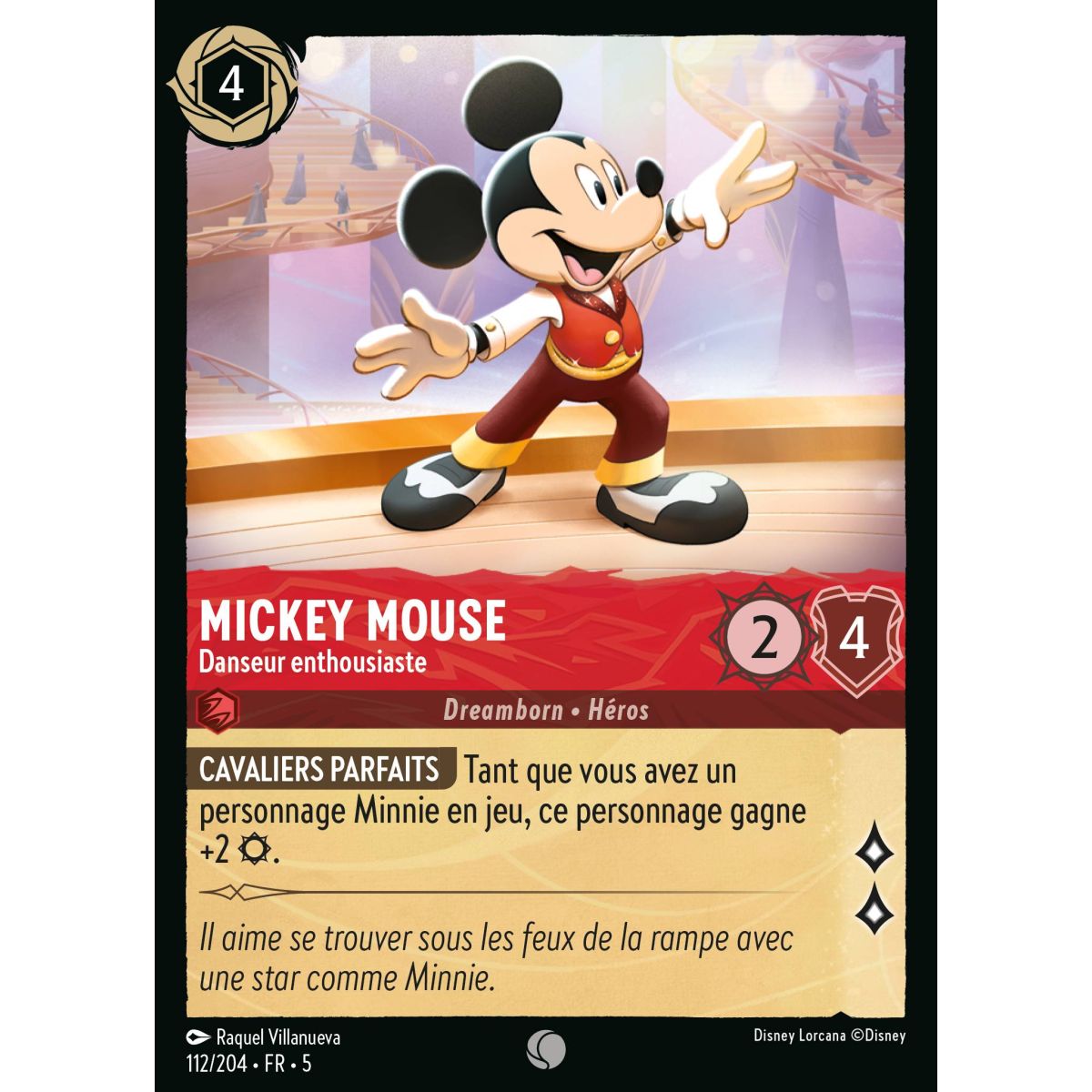 Mickey Mouse - Enthusiastic Dancer - 112/204 - SSK - Sparkling Sky - Common - French