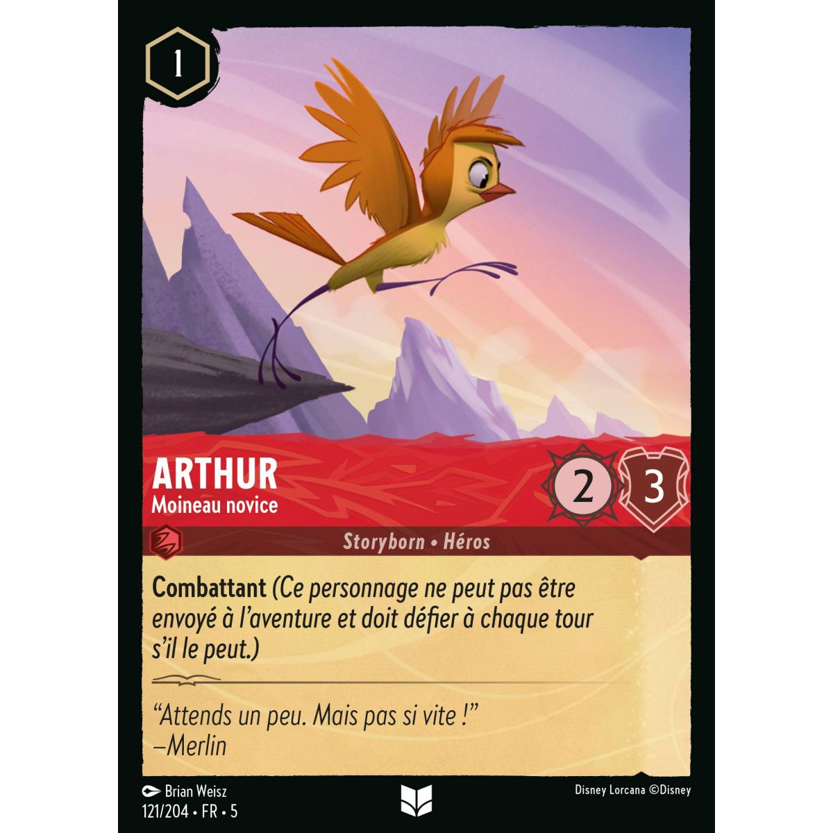 Arthur - Novice Sparrow - 121/204 - SSK - Sparkling Sky - Uncommon - French