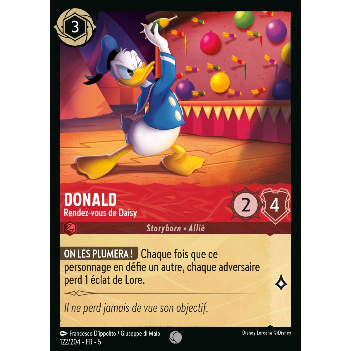 Donald - Daisy's Date - 122/204 - SSK - Sparkling Sky - Common - French