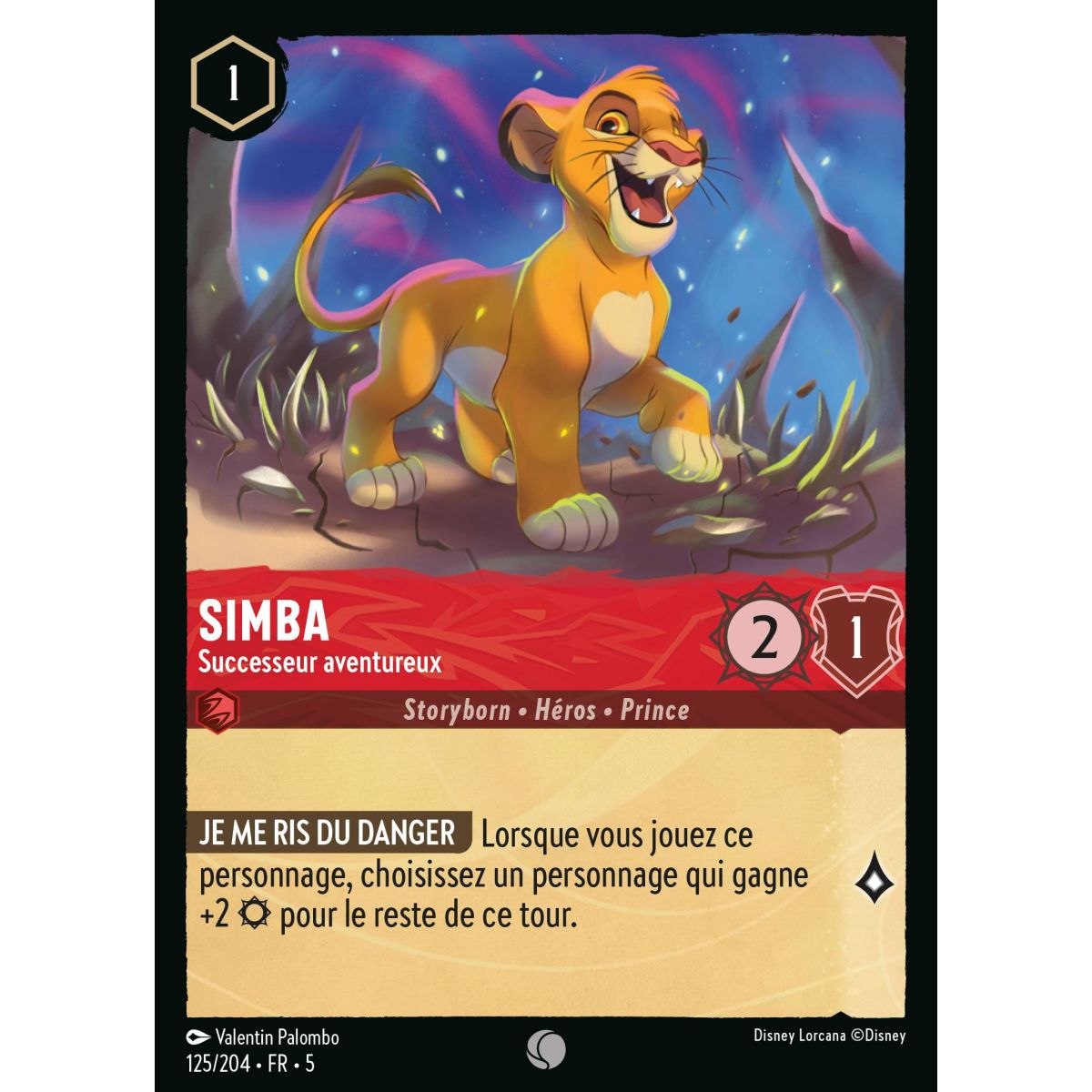 Simba - Adventurous Successor - 125/204 - SSK - Shimmering Sky - Common - French