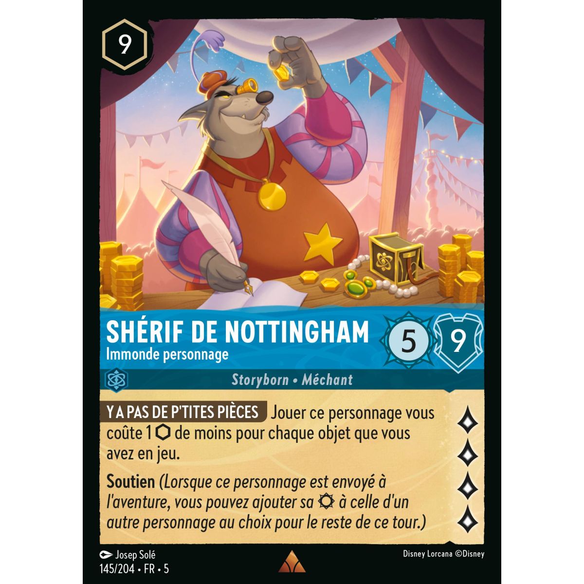 Sheriff of Nottingham - Filthy Character - 145/204 - SSK - Sparkling Sky - Brilliant - Premium - French