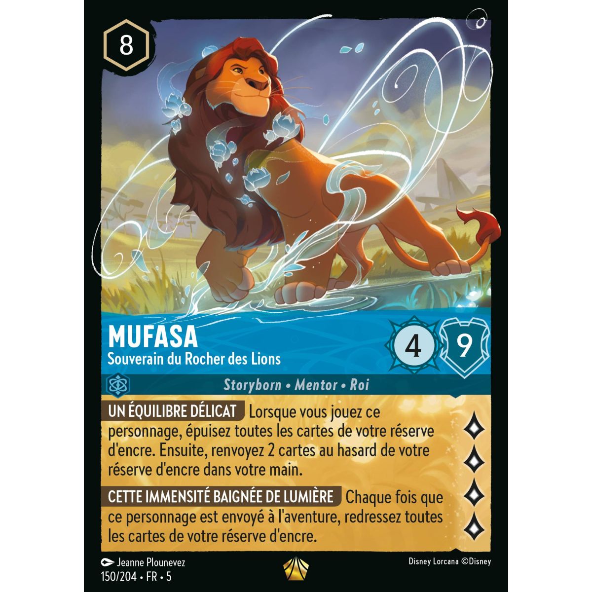 Mufasa - Sovereign of Lion Rock - 150/204 - SSK - Glittering Sky - Legendary - French