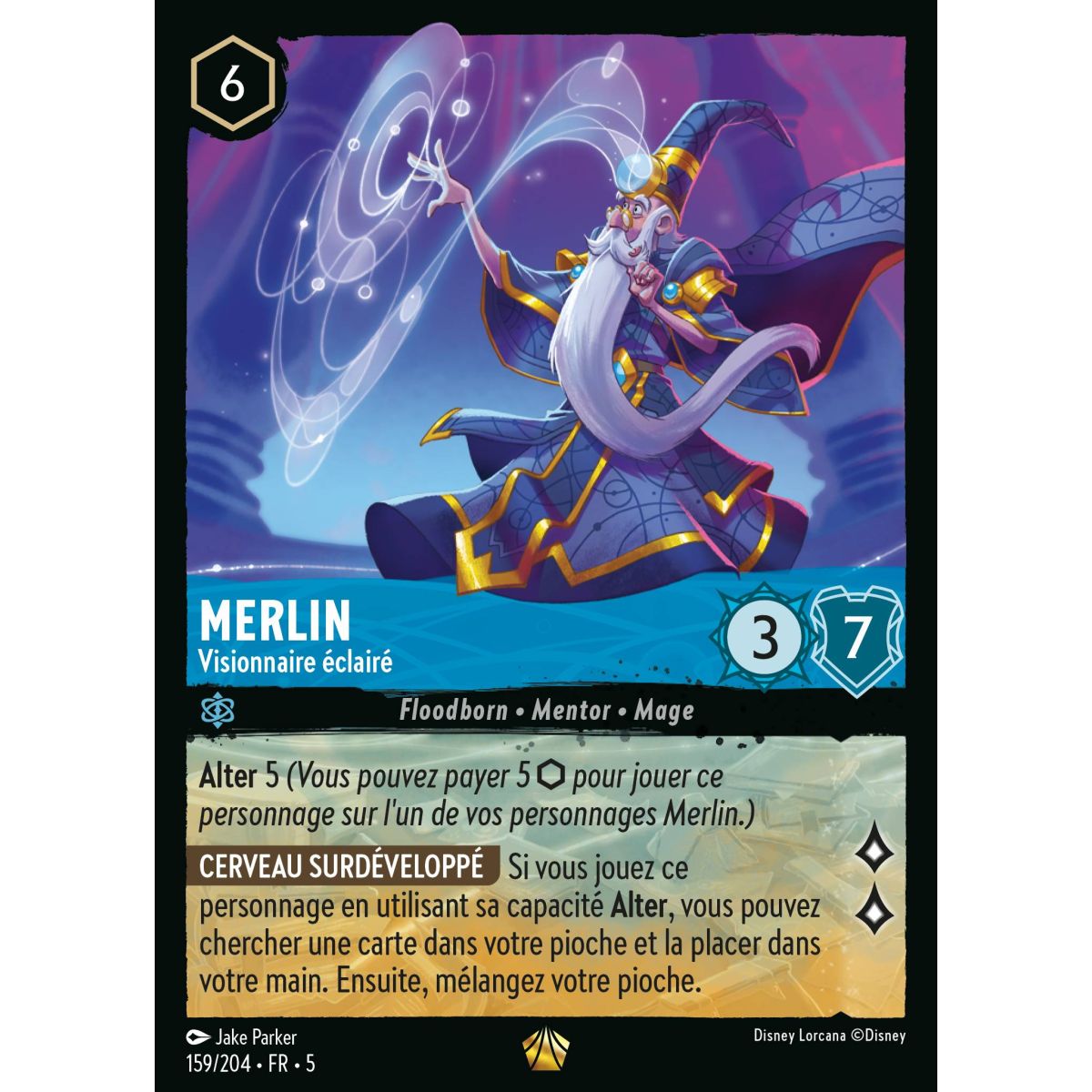 Merlin - Enlightened Visionary - 159/204 - SSK - Shimmering Sky - Brilliant - Premium - French