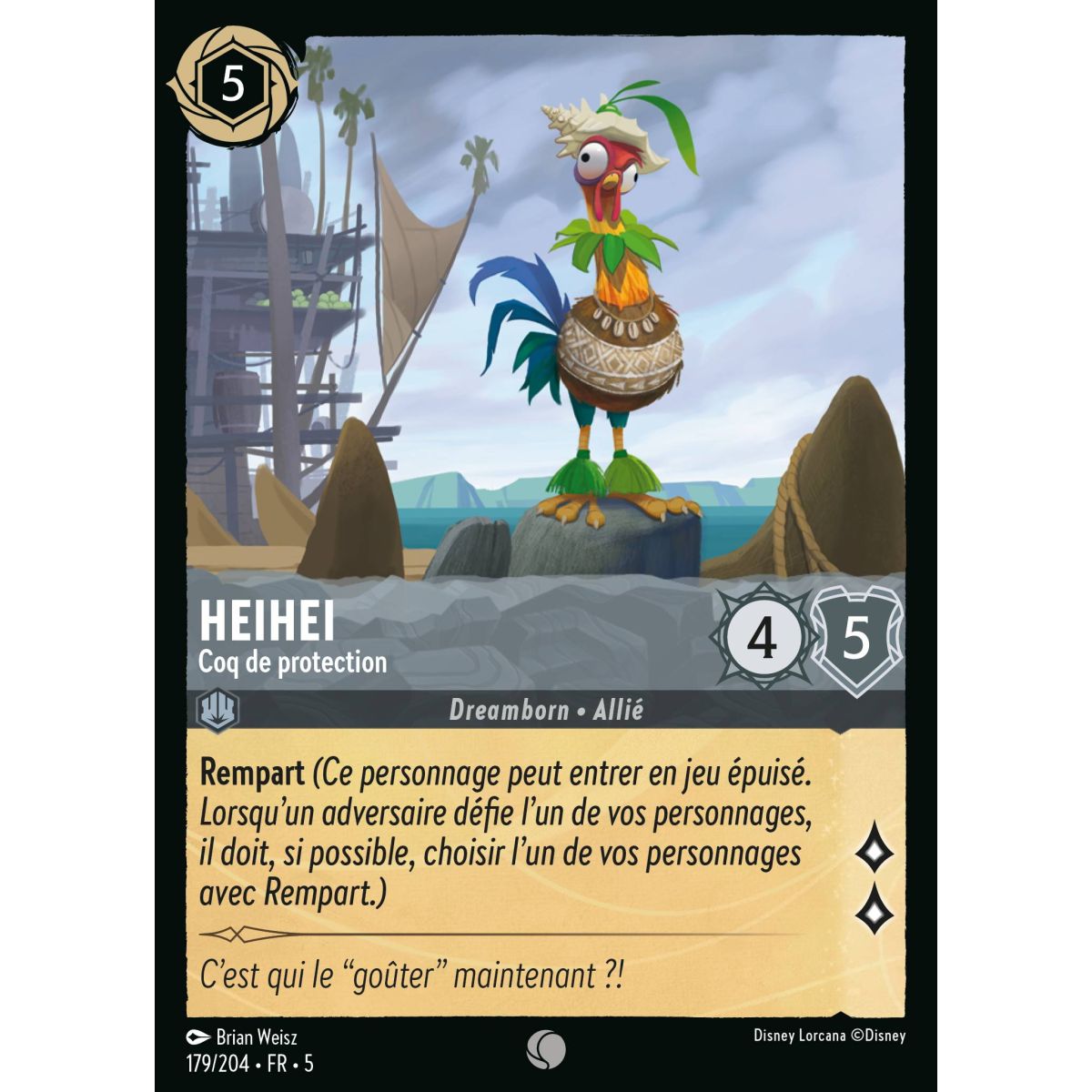 Heihei - Rooster of Protection - 179/204 - SSK - Sparkling Sky - Common - French