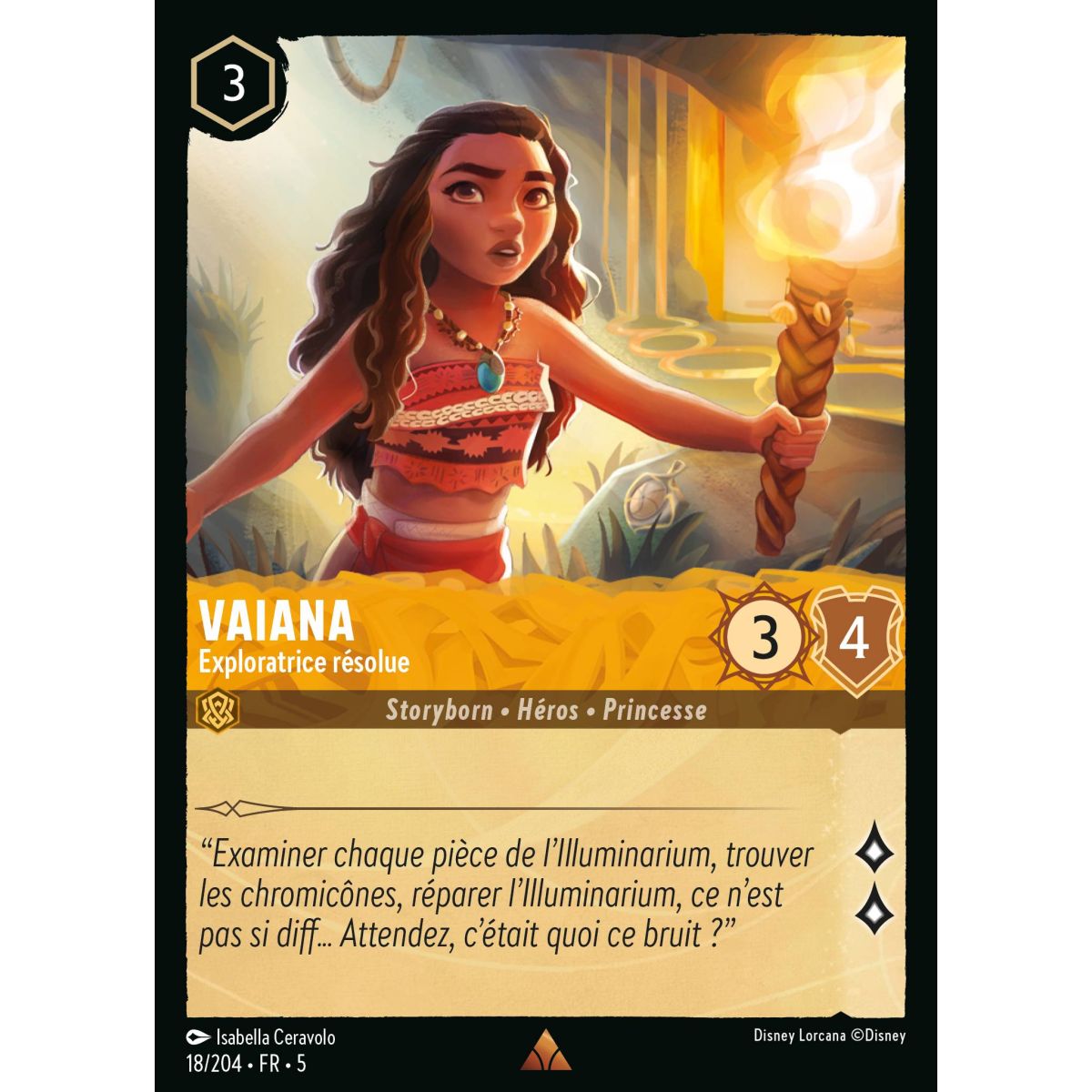 Vaiana - Resolute Explorer - 18/204 - SSK - Sparkling Sky - Rare - French