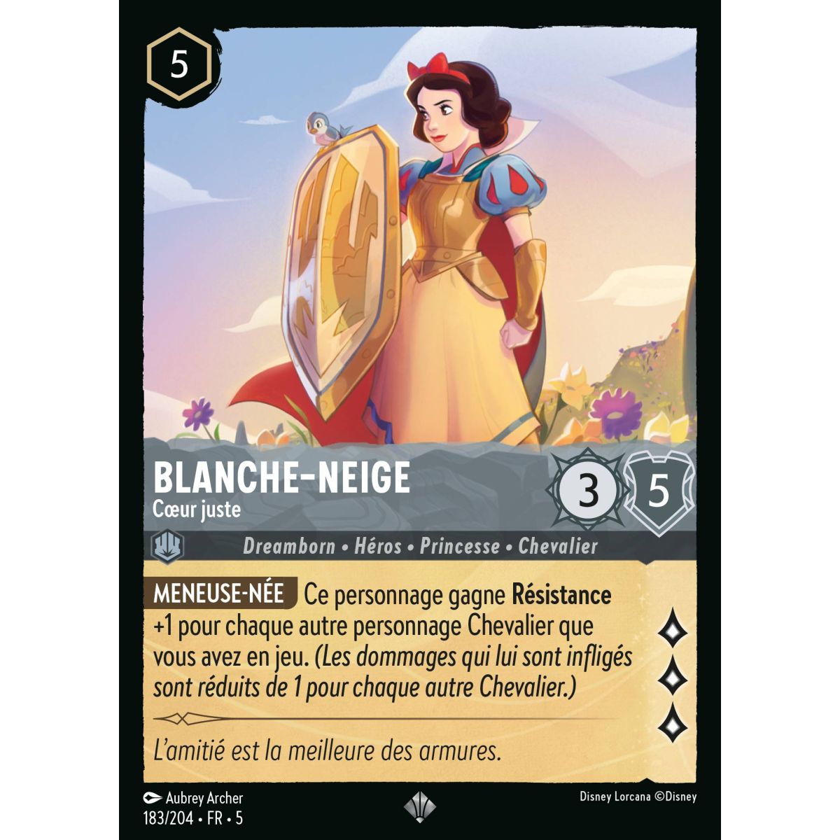 Snow White - Righteous Heart - 183/204 - SSK - Sparkling Sky - Super Rare - French