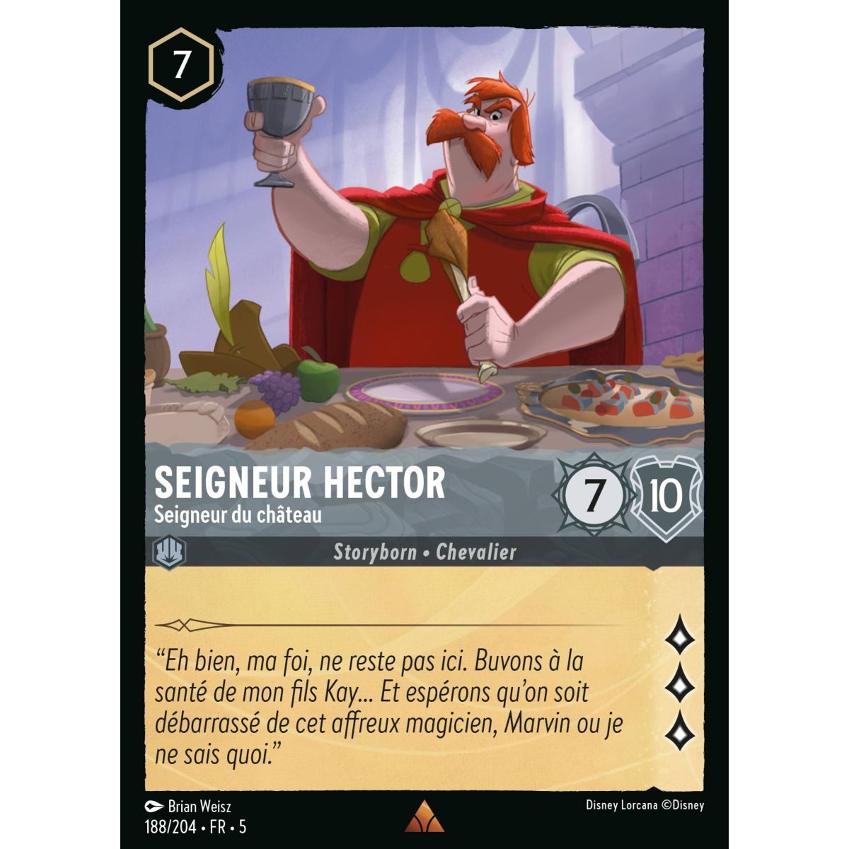 Lord Hector - Lord of the Castle - 188/204 - SSK - Shimmering Sky - Rare - French