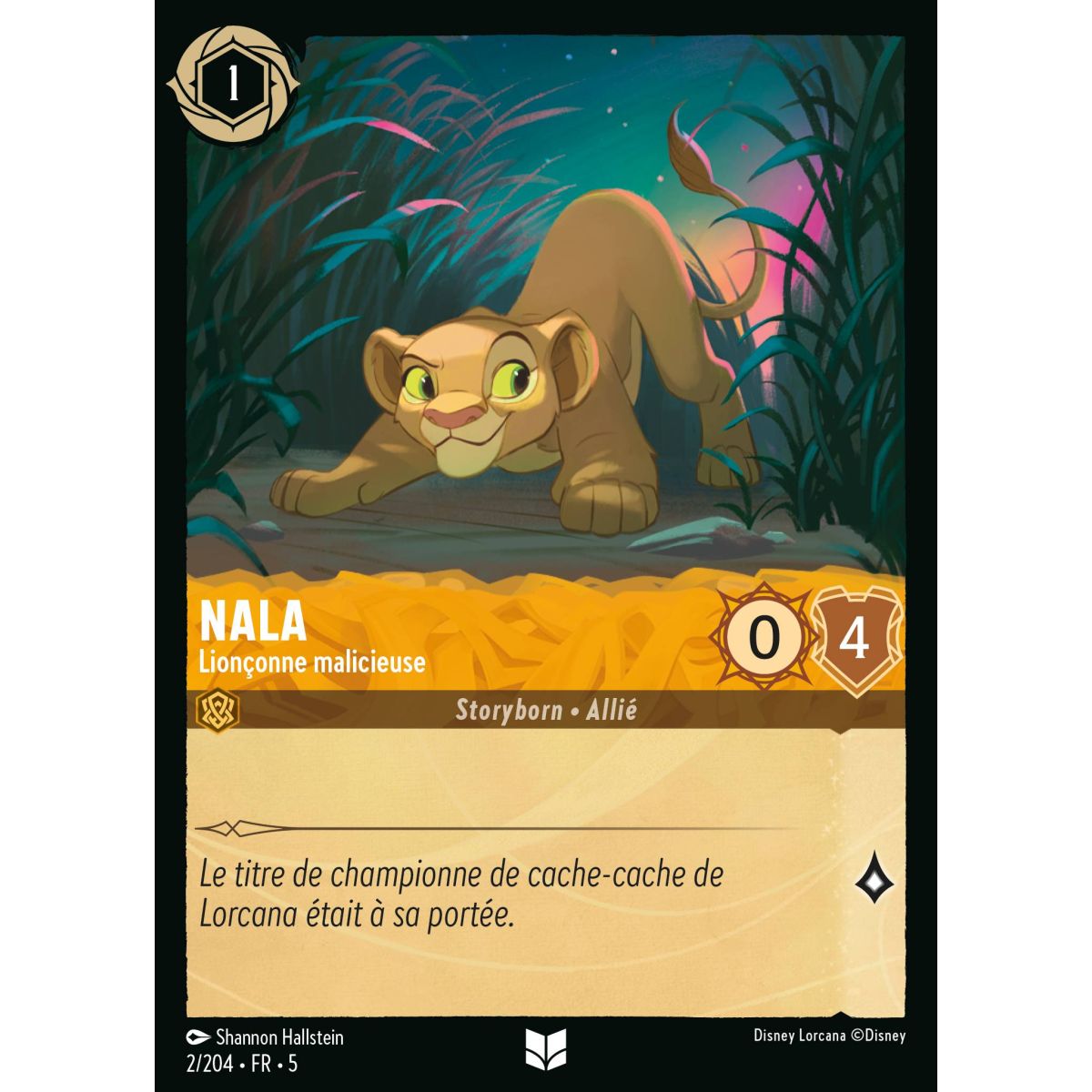 Nala - Mischievous Lioness - 2/204 - SSK - Sparkling Sky - Uncommon - French