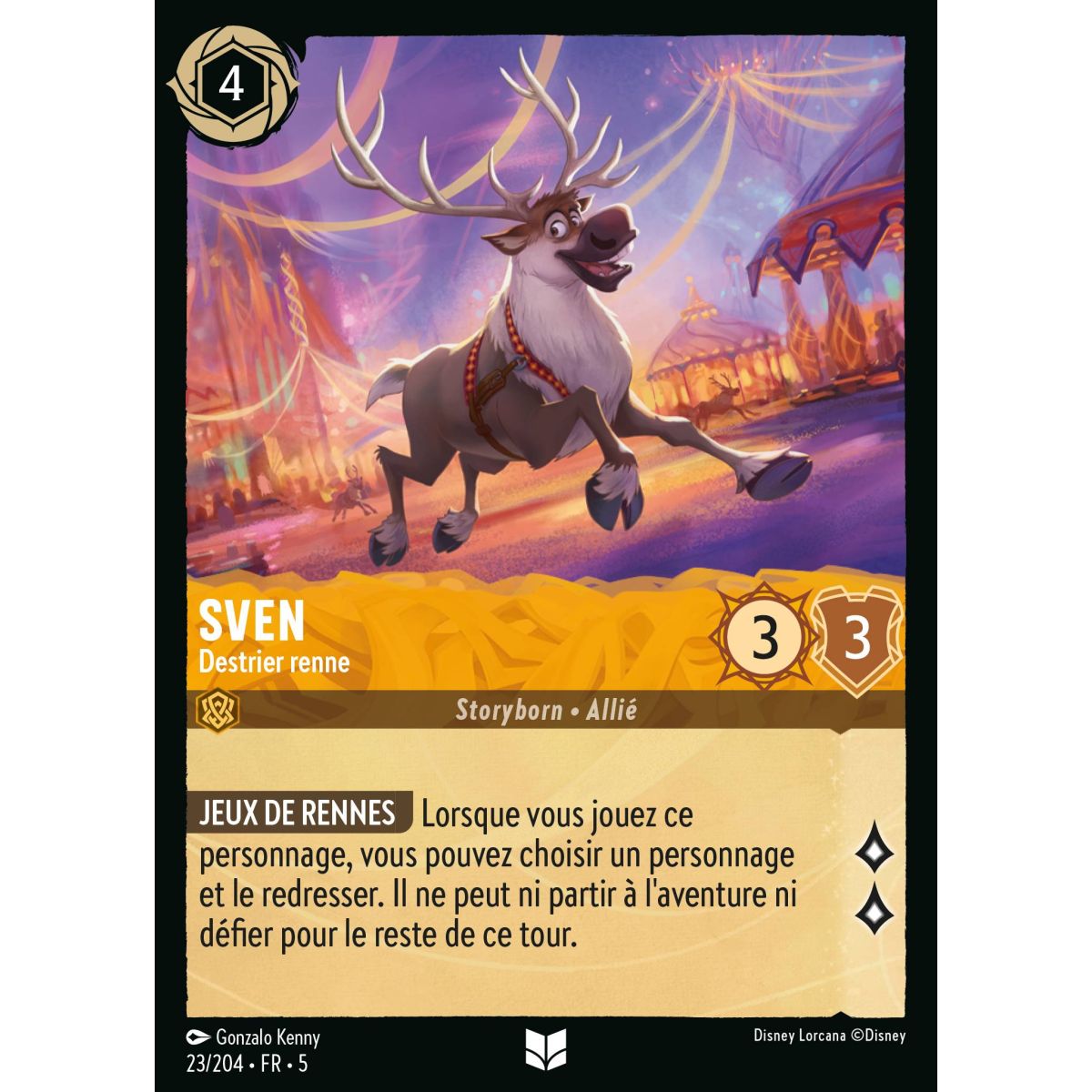 Sven - Reindeer Steed - 23/204 - SSK - Sparkling Sky - Uncommon - French