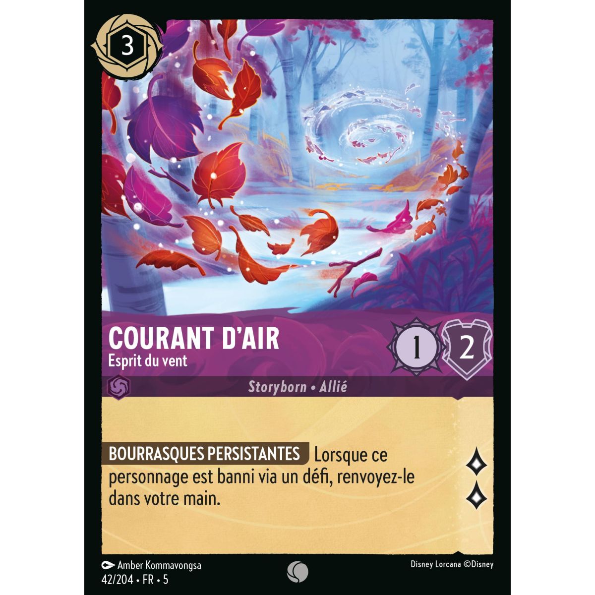 Air Current - Wind Spirit - 42/204 - SSK - Shimmering Sky - Common - French