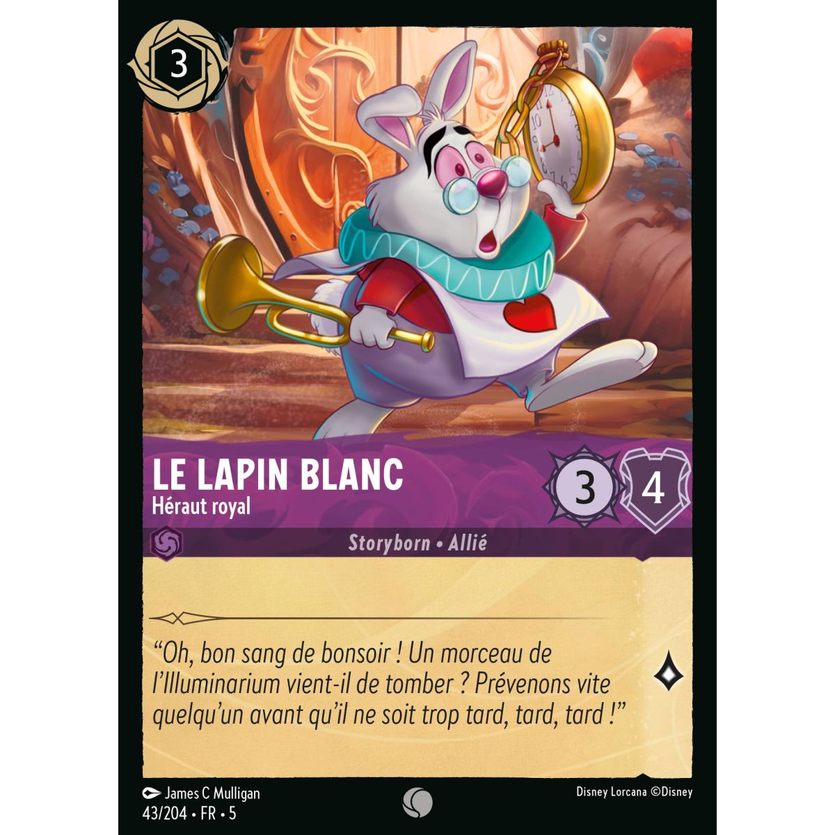 The White Rabbit - Royal Herald - 43/204 - SSK - Shimmering Sky - Common - French