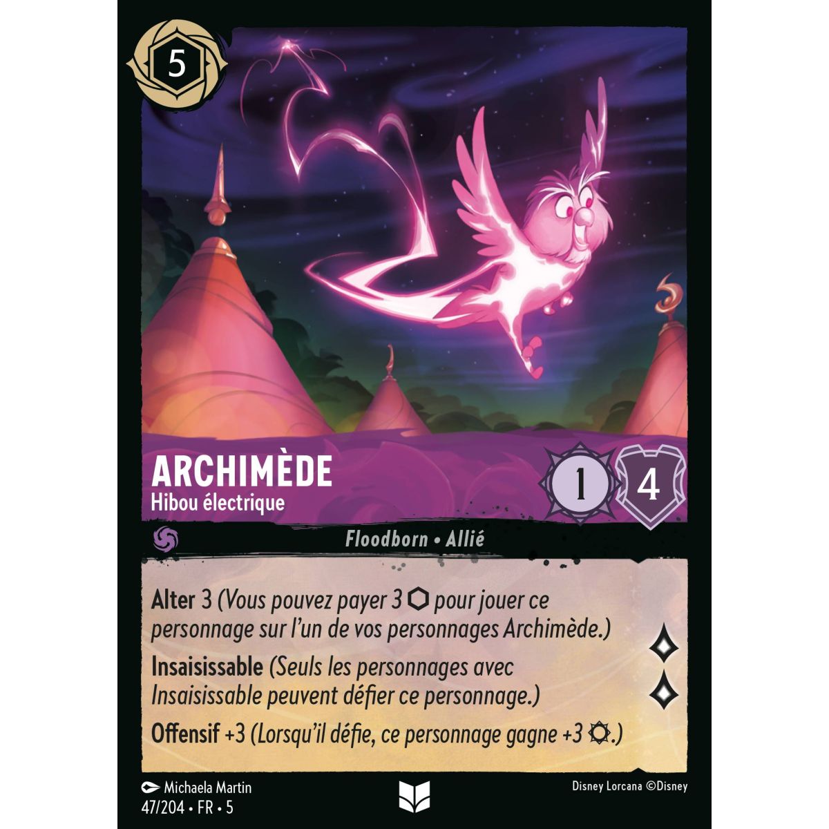 Archimedes - Electric Owl - 47/204 - SSK - Sparkling Sky - Uncommon - French